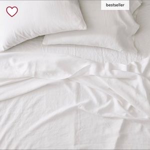 West Elm 100% Belgian Flax Linen Sheet Set